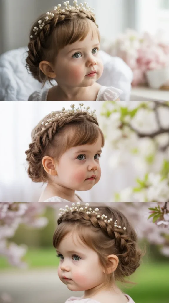  Twisted Crown with Pearl Pins