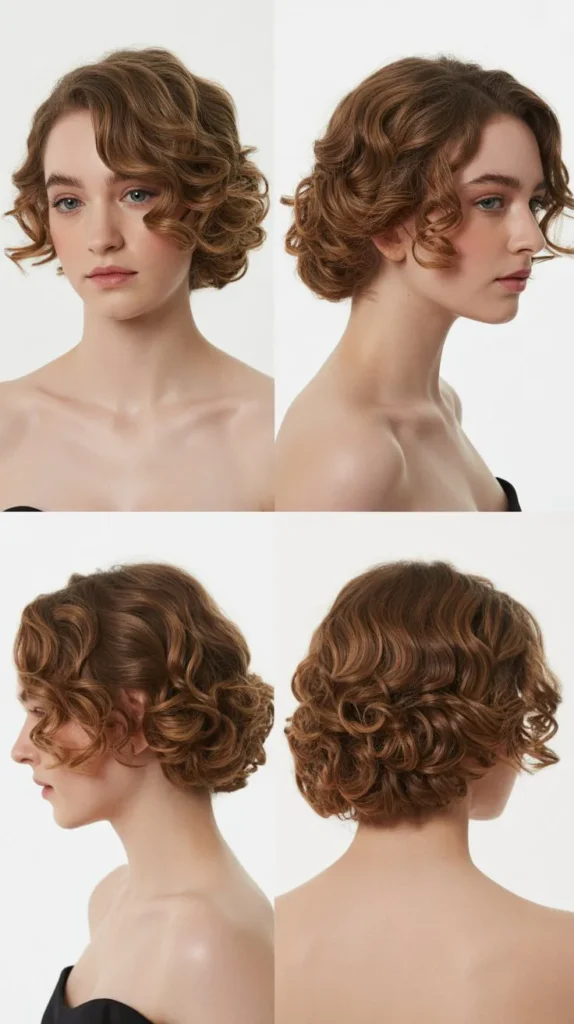 Curly Bob-Inspired Style for Long Hair