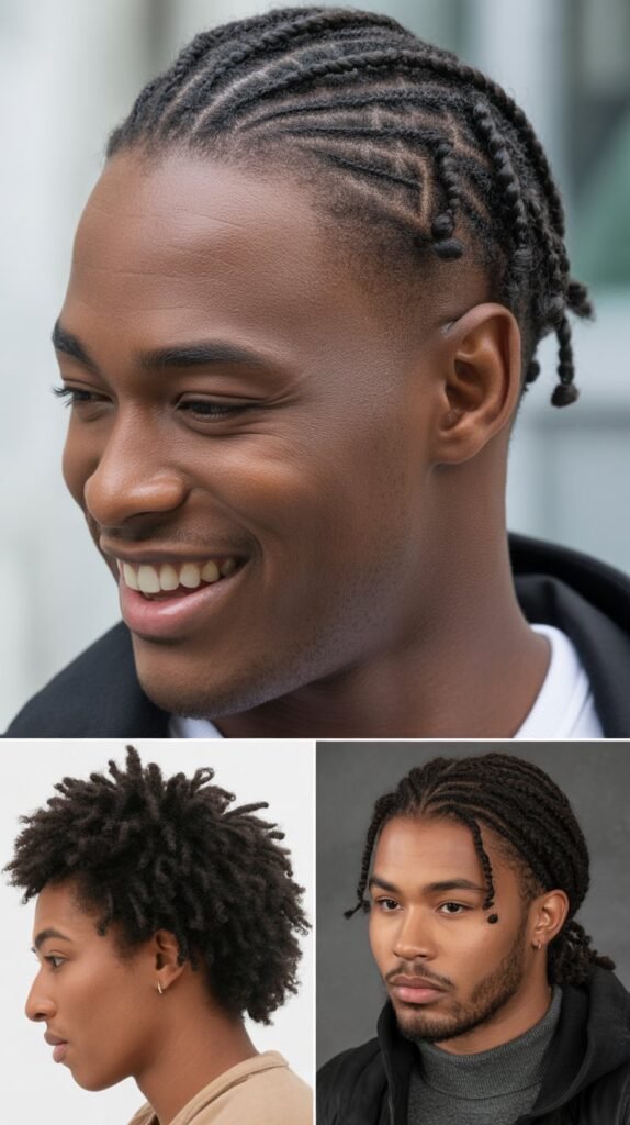 Freeform Locs-Inspired Cornrows