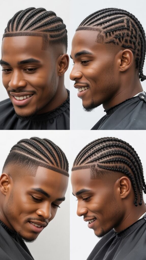 Cornrows with Undercut