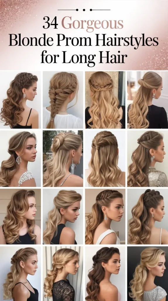 34 Gorgeous Blonde Prom Hairstyles for Long Hair