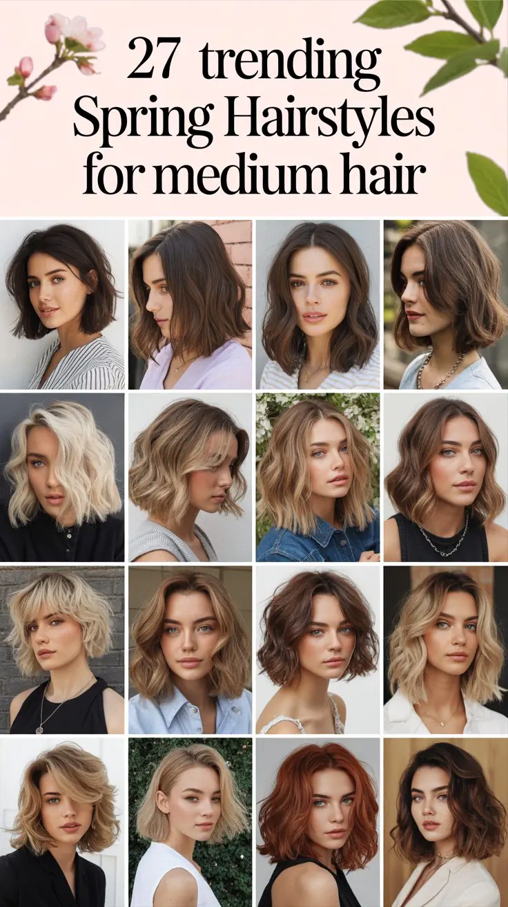 27 Trending Spring Hairstyles for Medium Hair