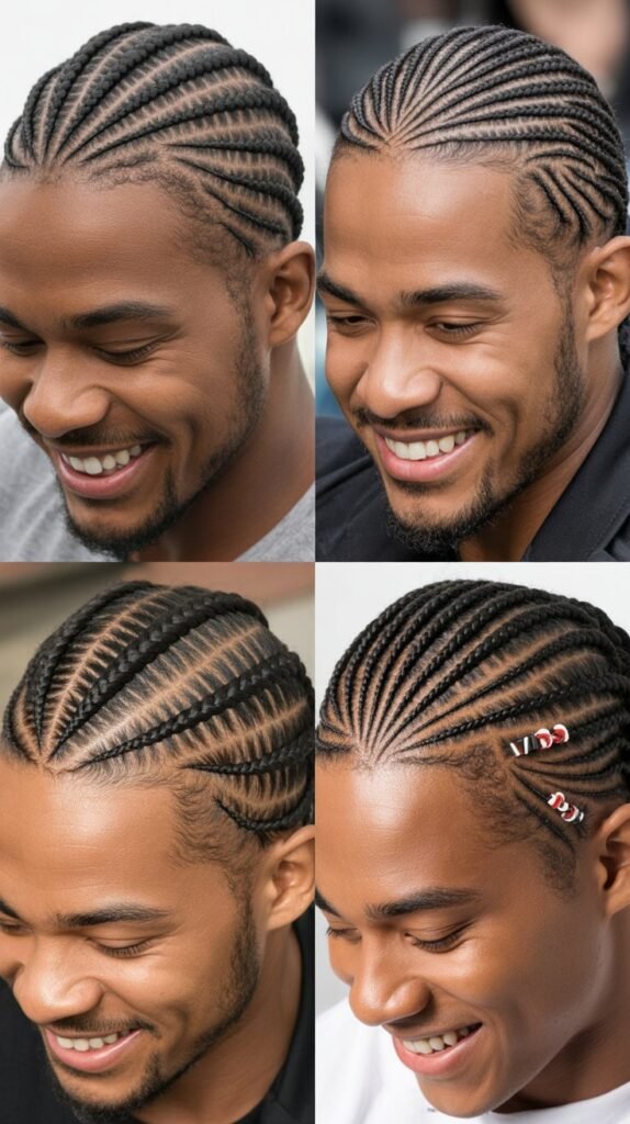 Diagonal Direction Cornrows