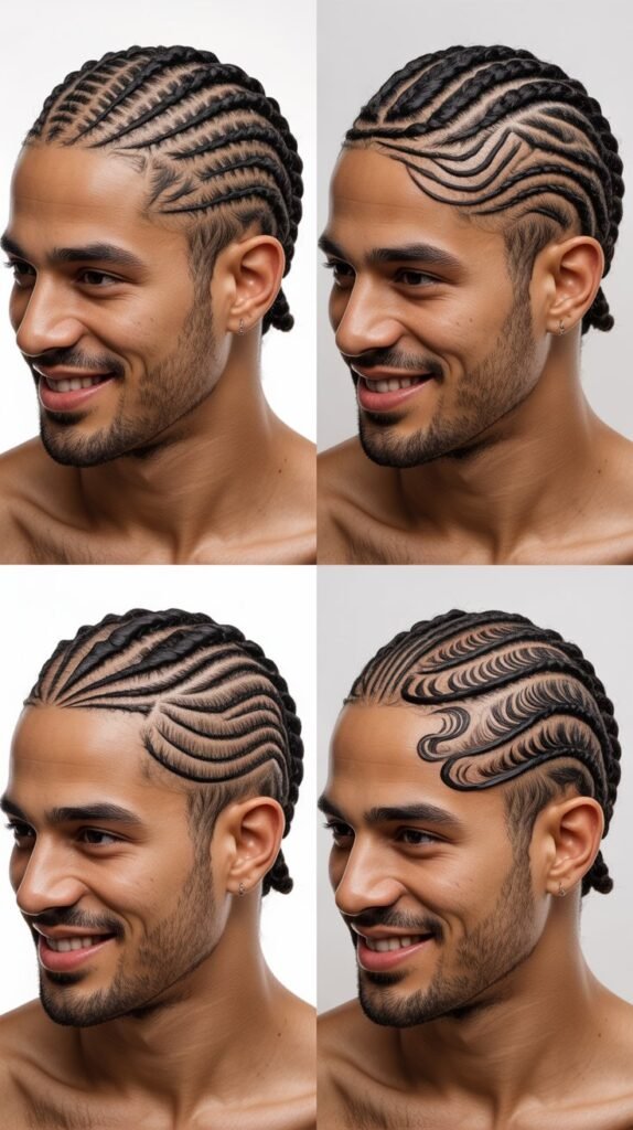 Wave Pattern Cornrow Design