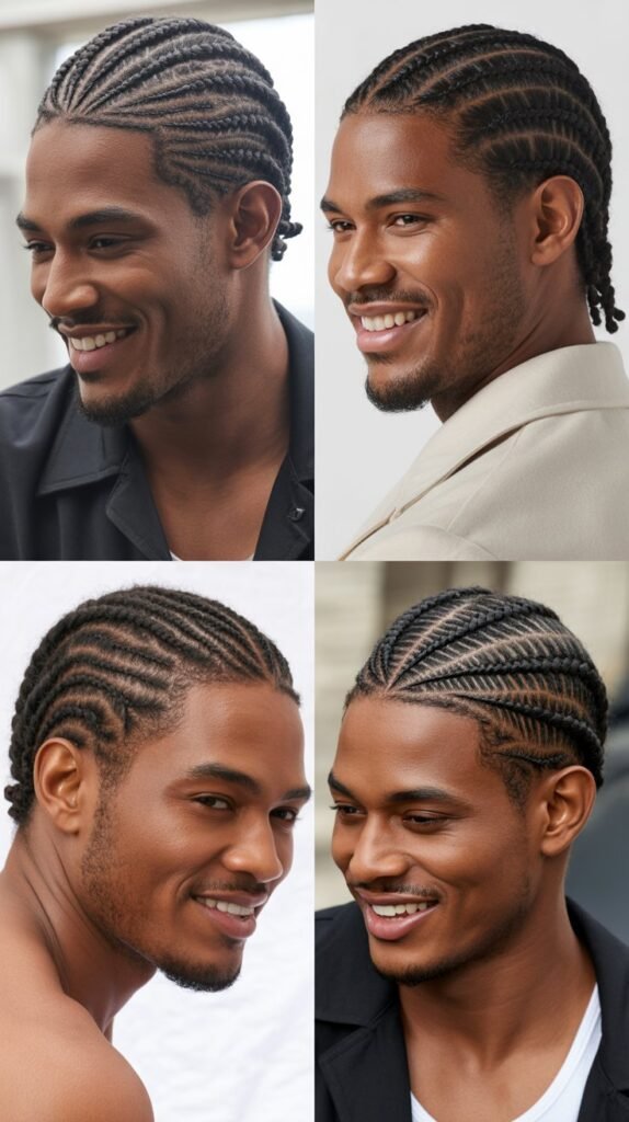 Asymmetrical Pattern Cornrows