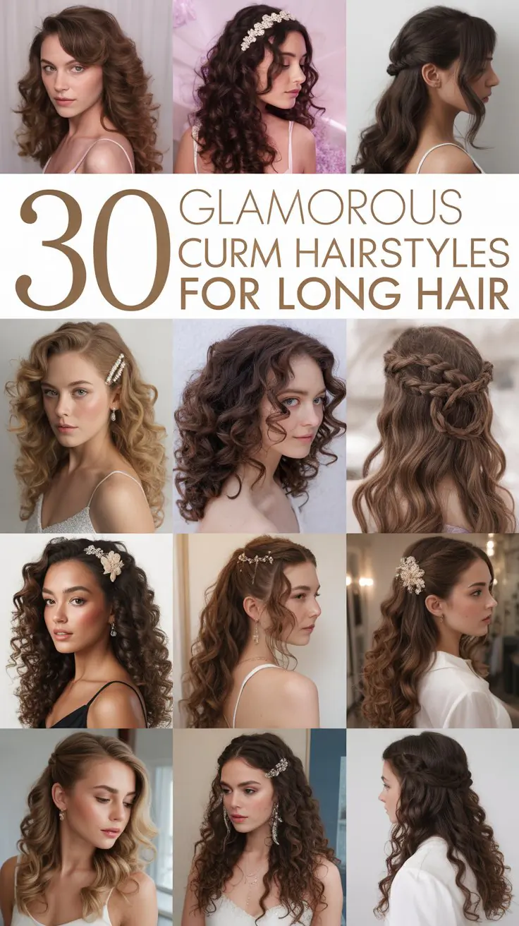 30 Glamorous Curly Prom Hairstyles for Long Hair