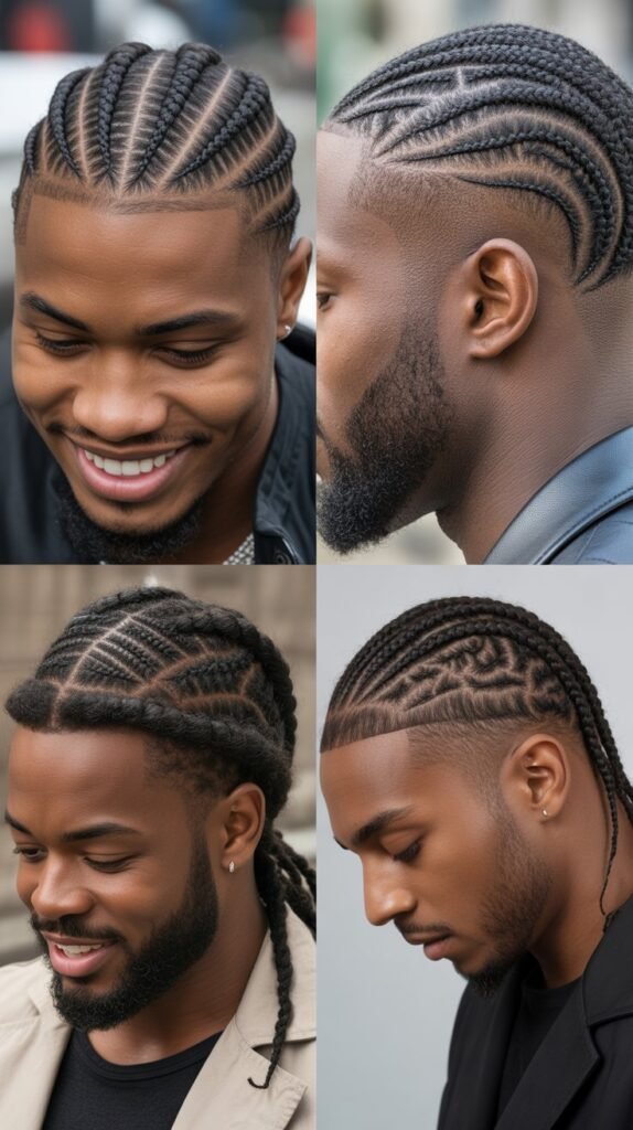Cornrows with Faded Sides and Back