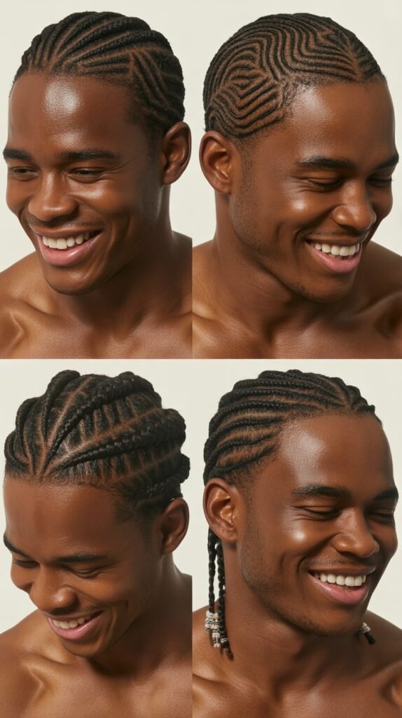 Multi-Directional Cornrows