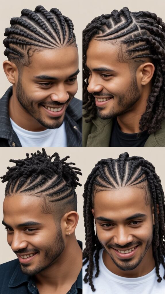  Crown Circle Cornrow Pattern