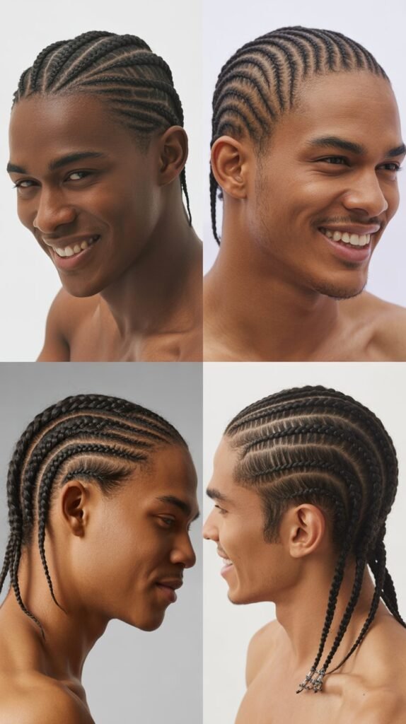 Neo-Traditional Cornrow Patterns