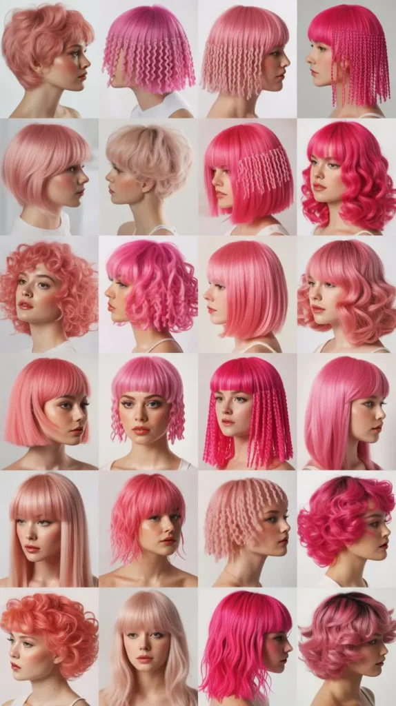 27 Fun Pink Wig Hairstyles with Crimps to Try 27 Fun Pink Wig Hairstyles with Crimps to Try
