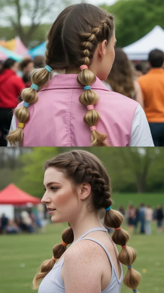 Bubble Braid Ponytail