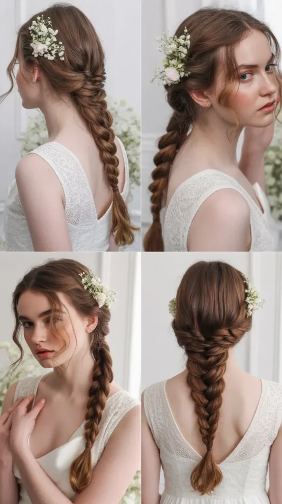 🌸 Loose Fishtail Braid Worn Down