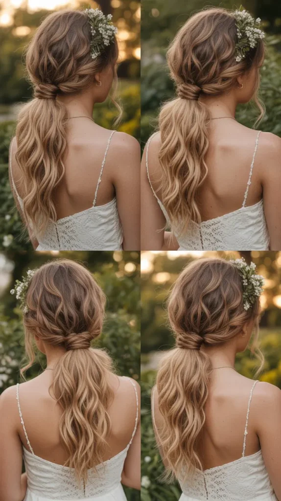  Boho Messy Ponytail