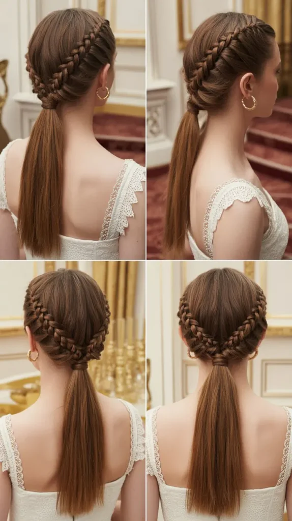 Double Braided Ponytail