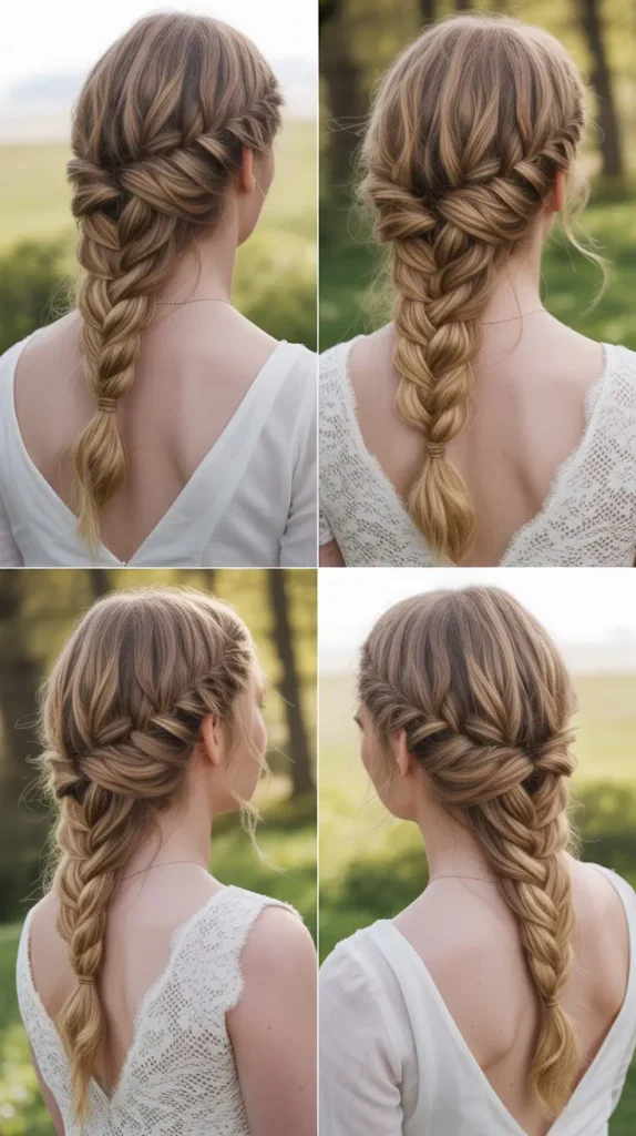 Waterfall Braid Updo