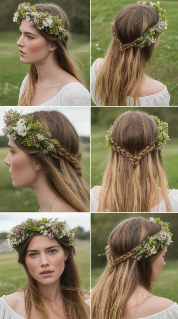Boho Fishtail Crown Braid