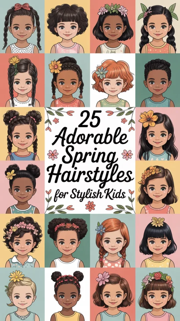 25 Adorable Spring Hairstyles for Stylish Kids