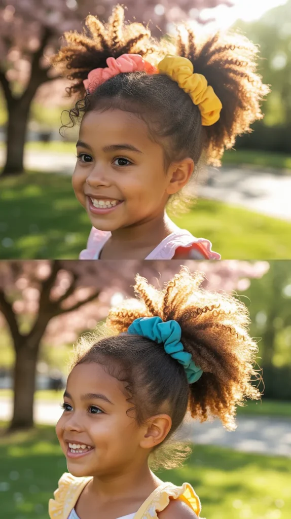 Pineapple Updo for Natural Hair