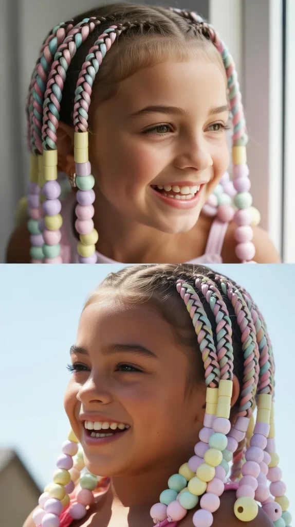  Cornrow Braids with Beads