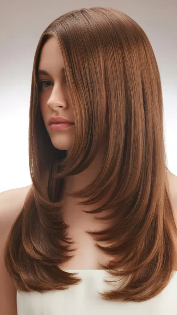 . Long Layered Straight Hair