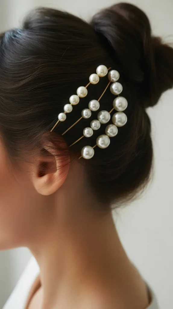 Graduated Pearl Pins