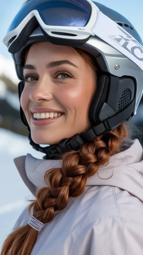 Ski Helmet Braids