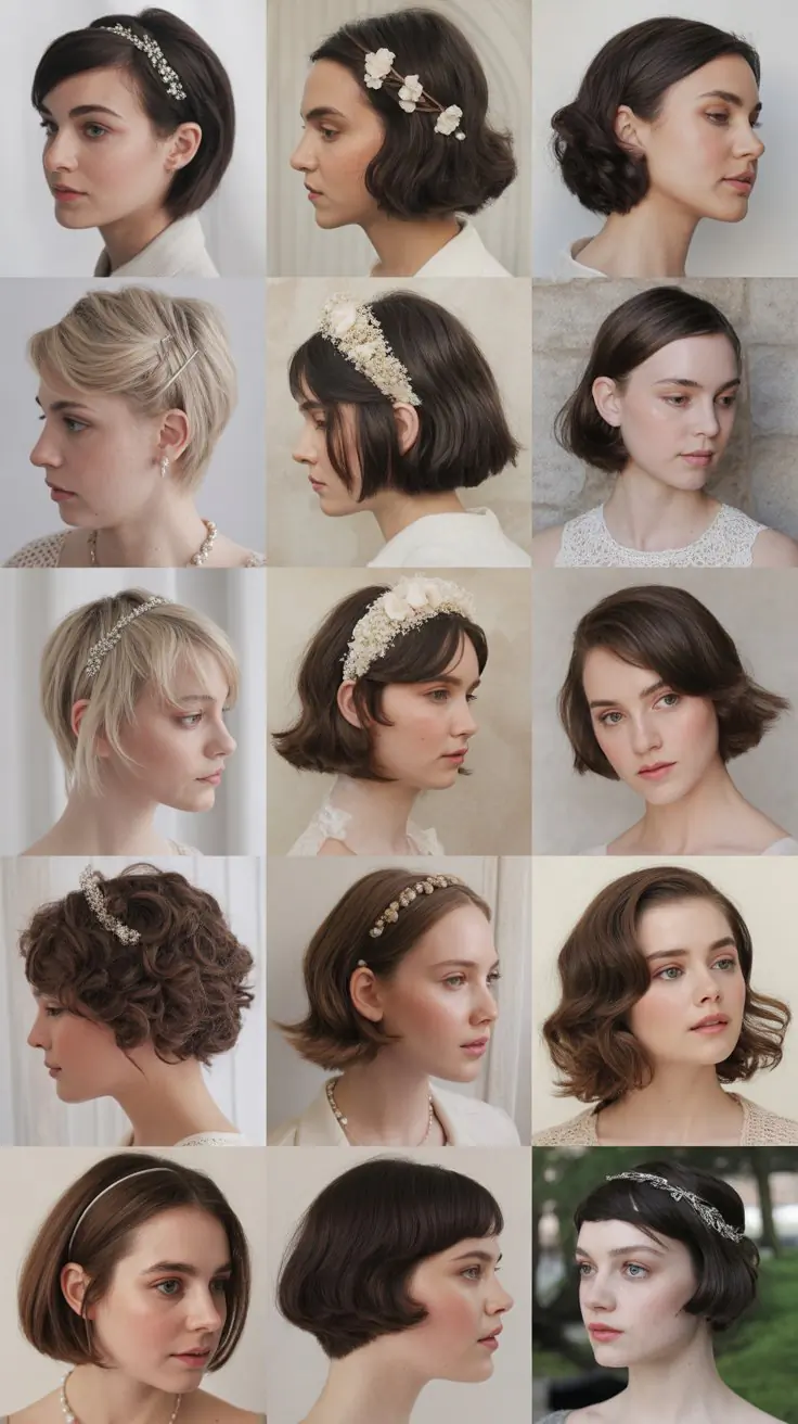 25 Easy Short Hair Wedding Hairstyles You’ll Love