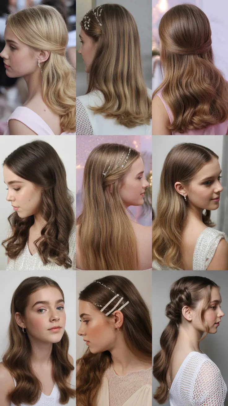 30 Down Hairstyles Perfect for School Dance Night