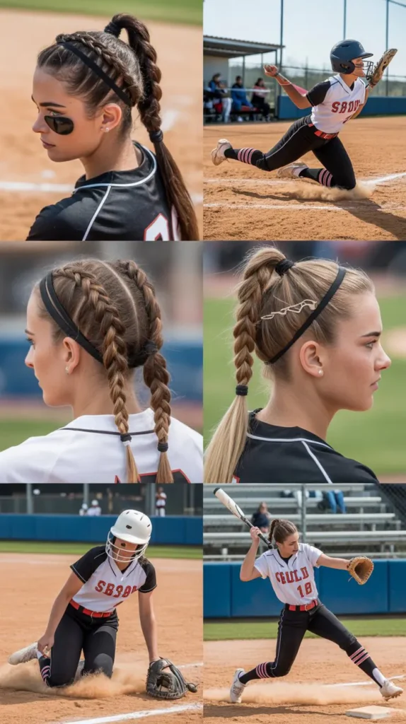 30 Softball Hairstyles That Survive Every Slide