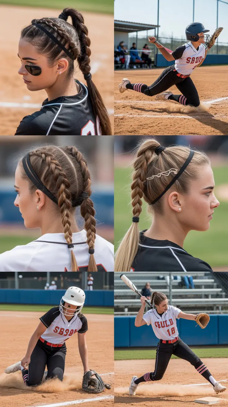 30 Softball Hairstyles That Survive Every Slide