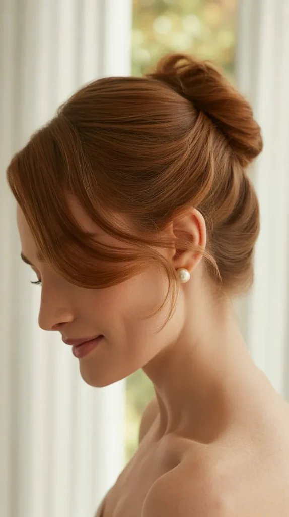 Romantic French Twist for Short Hair