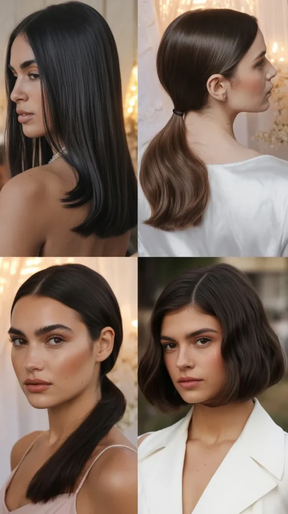 Straight Hair Date Night Styles So Sleek