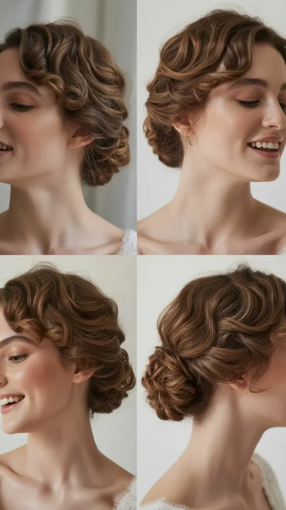 Romantic Low Curly Chignon