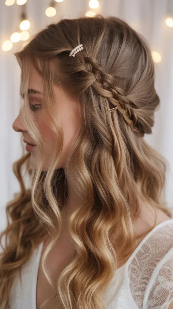 Boho Loose Waves with Mini Braids