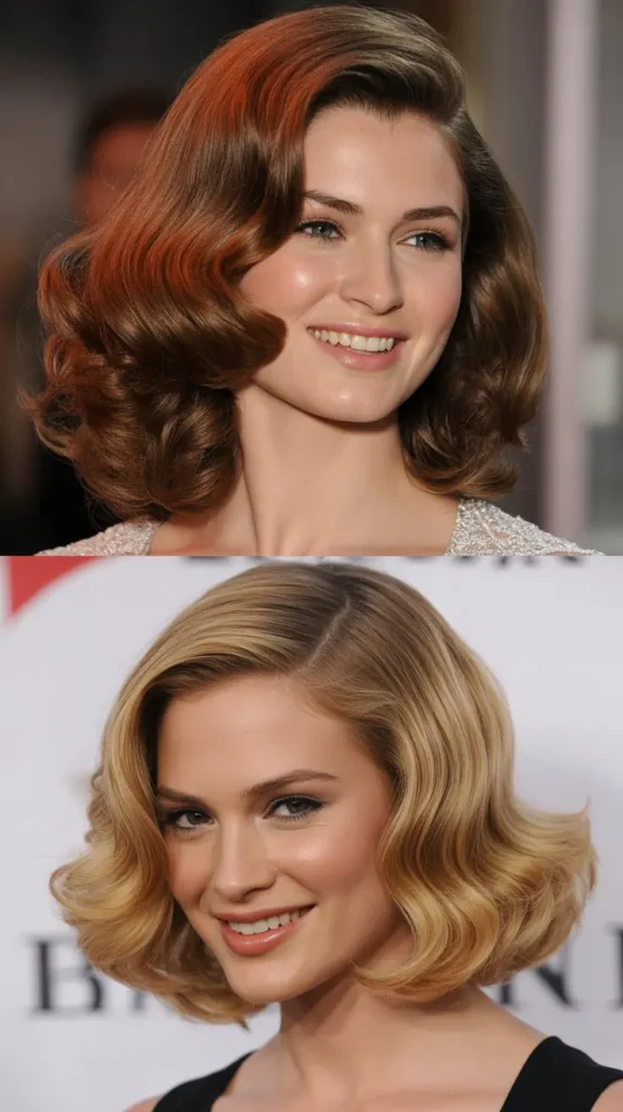 . Glam Shoulder-Length Red Carpet Waves
