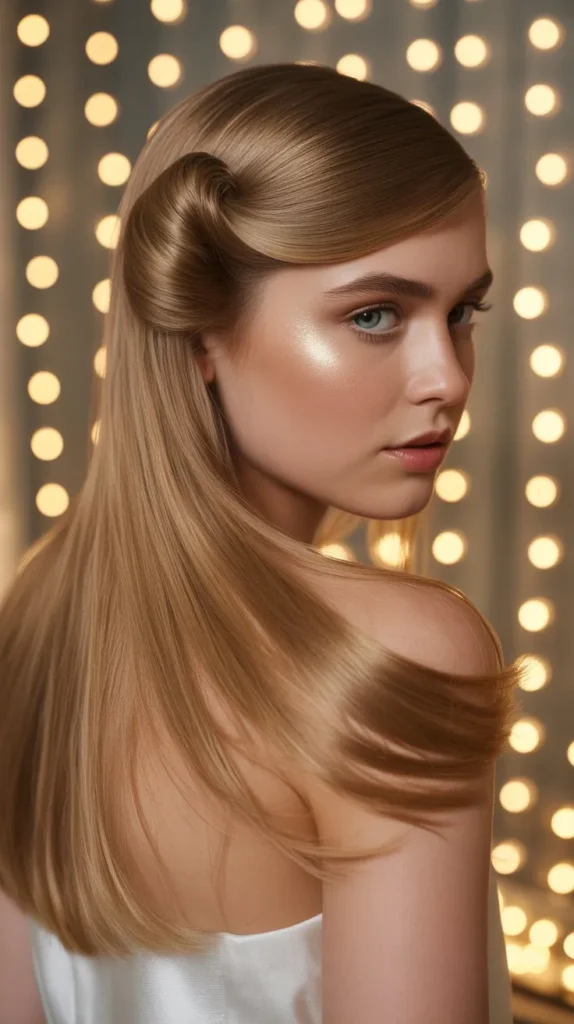 Straight Hair with Side Tuck