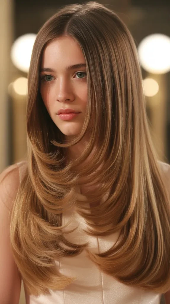 Straight Hair with Long Layers
