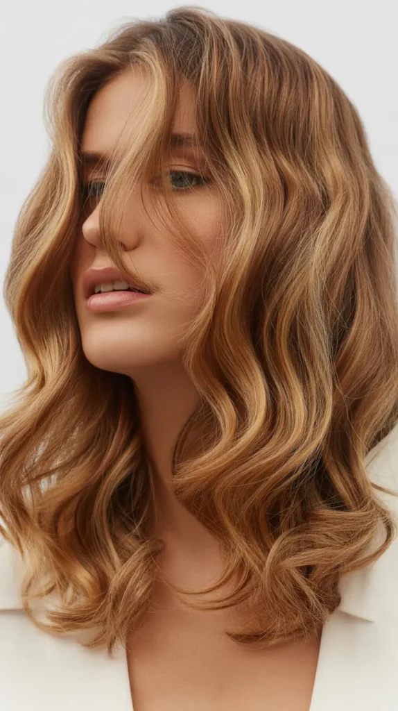 Textured Shoulder-Length Waves