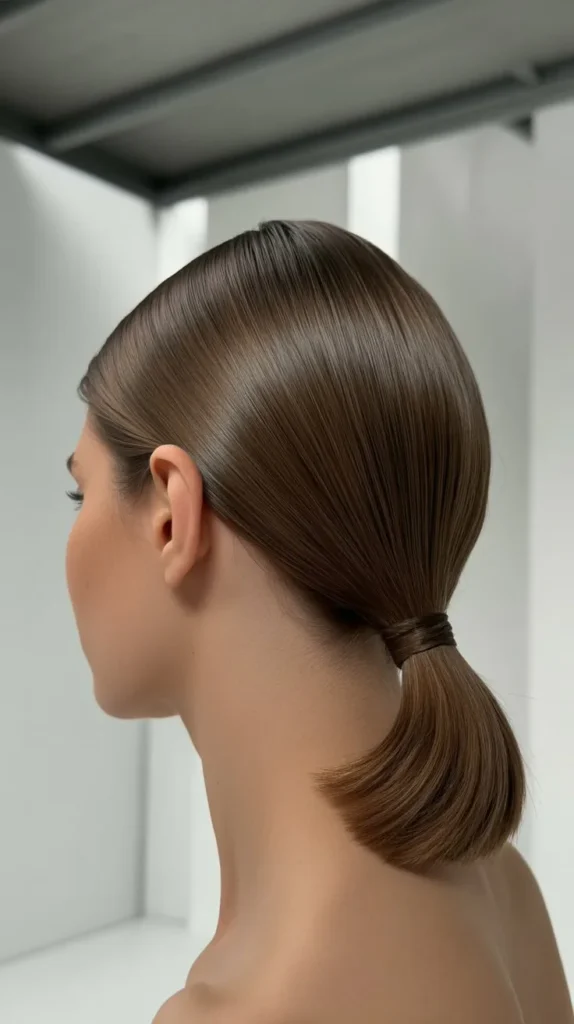 Sleek Mid-Level Ponytail