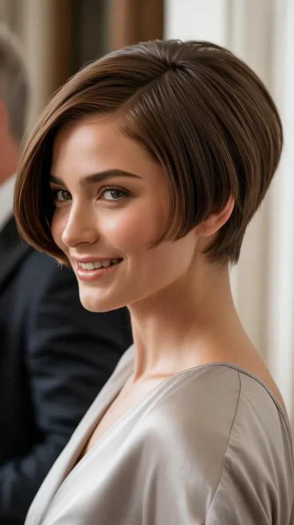 Classic Pixie with Side Part