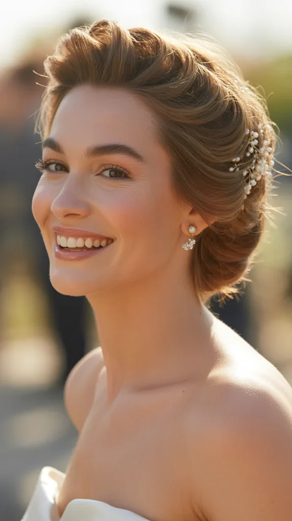 Short Hair Wedding Updos That Feel Luxe