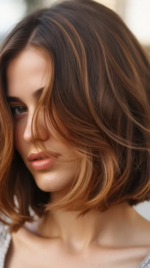 33 Brown Bob Hairstyles with Caramel Highlights You’ll Love Brown Bob Hairstyles with Caramel Highlights You'll Love