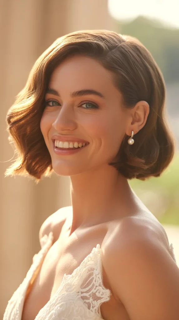 31 Chic Bob Wedding Hairstyles Brides Are Saving