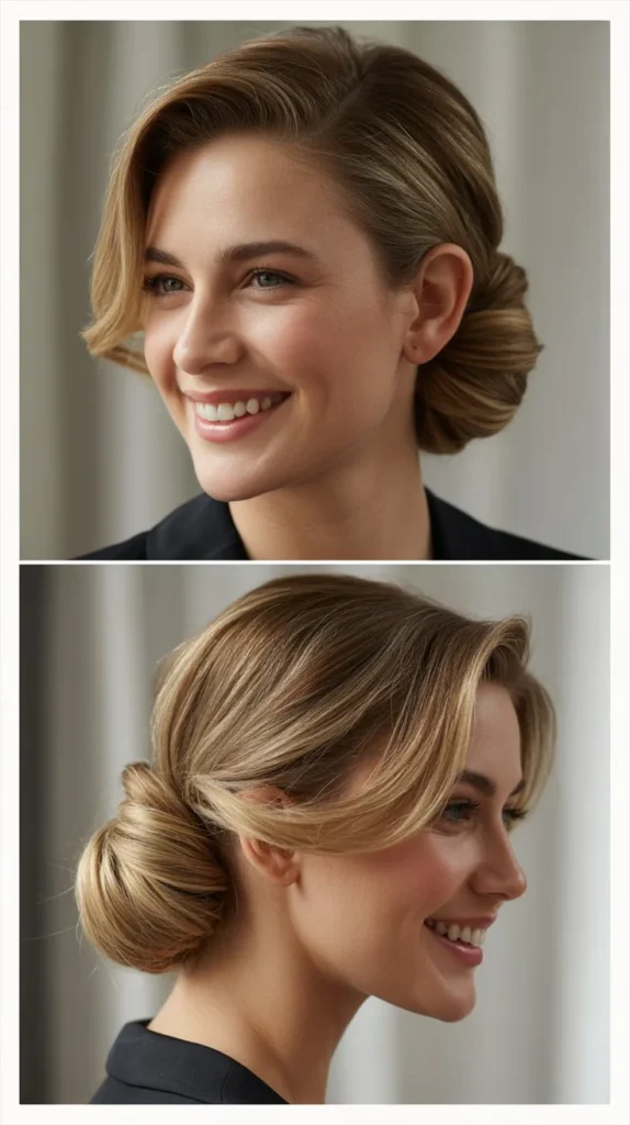 Elegant Twisted Side Sweep