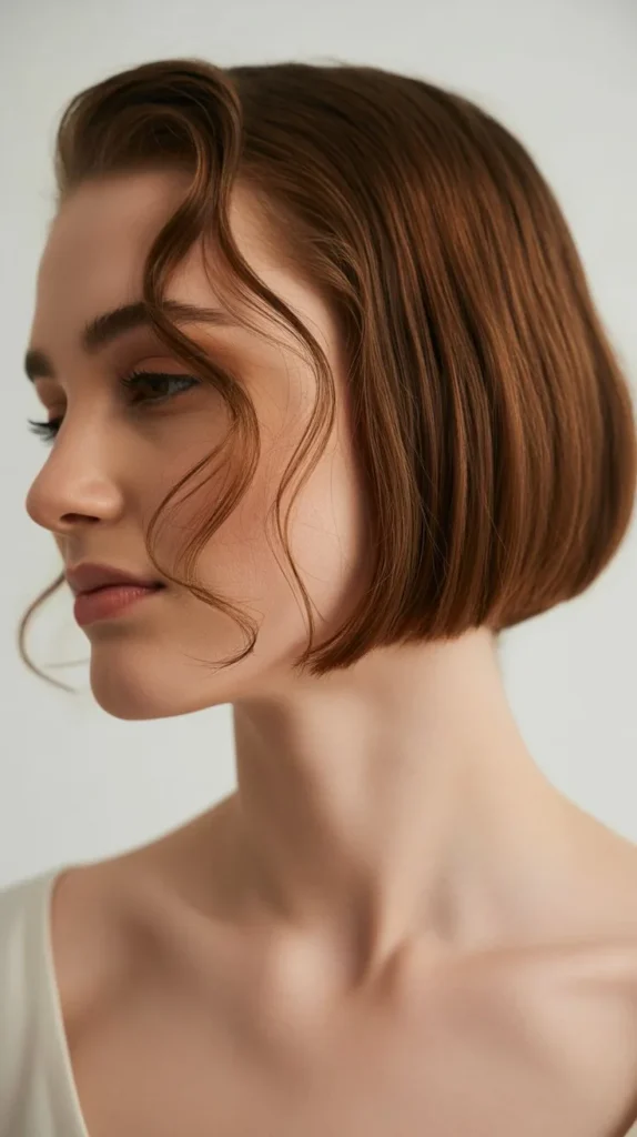 Wispy Tendrils with Pinned Back Bob