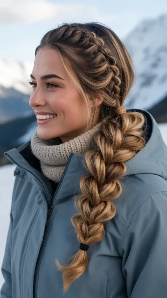 Mini Braids with Ponytail