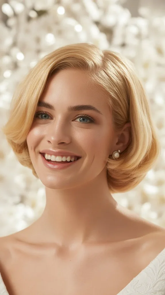 Classic Short Blonde Bob