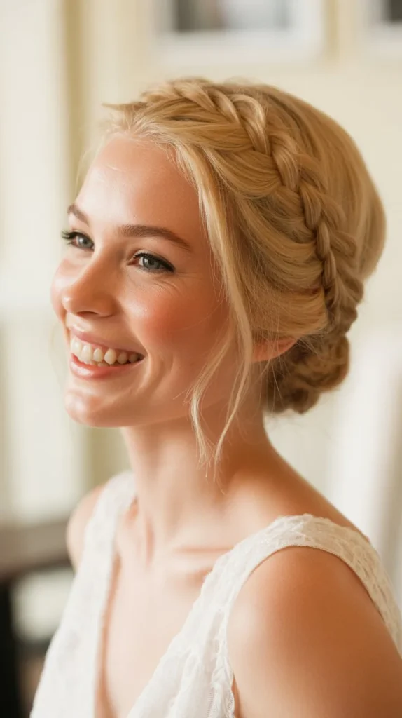  Short Blonde Hair with Braids