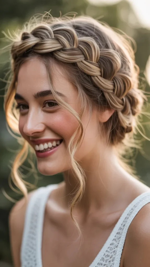 Loose Romantic Braided Crown